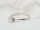 Bague 53 Bague solitaire en or blanc et diamant 0.51ct 58 Facettes 31198
