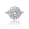 Bague 53 Bague marguerite diamants ancienne 58 Facettes 25-135