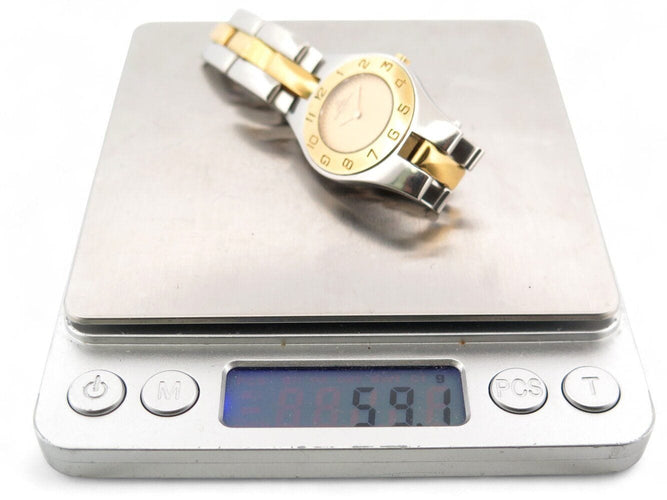 Montre montre BAUME ET MERCIER linea mvc45183 27mm or et acier quartz lady 58 Facettes 269933