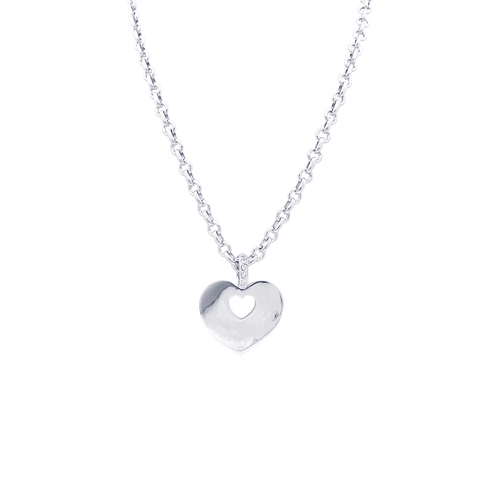 Collier Collier Poiray "Coeur Secret" or blanc, diamants. 58 Facettes 34278