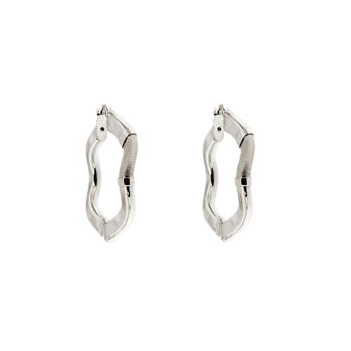 Boucles d'oreilles Boucles d'oreilles créoles ondulées 58 Facettes 22479