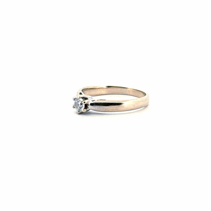 Bague 50 Solitaire or blanc diamant 58 Facettes 88-GS37023