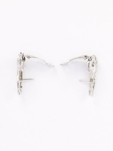 Boucles d'oreilles Boucles d'oreilles Ailes diamants Art-Déco 58 Facettes 1034.13