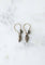 Boucles d'oreilles Anciennes boucles d'oreilles dormeuses diamants, or jaune et argent 58 Facettes