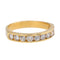 Bague 53 Bague Demi alliance Or jaune Diamant 58 Facettes 2830012CN