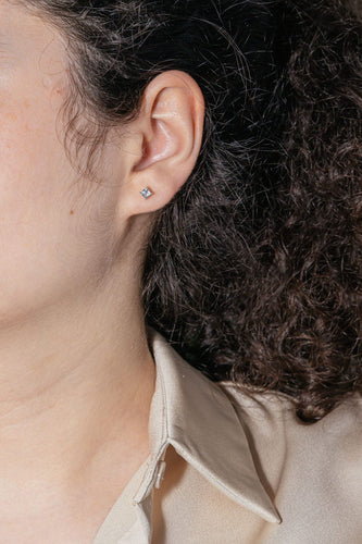 Boucles d'oreilles Boucles d'oreilles Puces Or blanc Diamant 58 Facettes 4183092CN