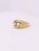 Bague 53 Bague jonc vintage godrons or jaune diamants taille ancienne 0,7 ct 58 Facettes J391