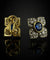 Boucles d'oreilles Boucles d'oreilles florales ornées de saphirs naturels et de diamants 58 Facettes