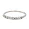 Bague 53 Bague Demi alliance Or blanc Diamant 58 Facettes 2916895CN