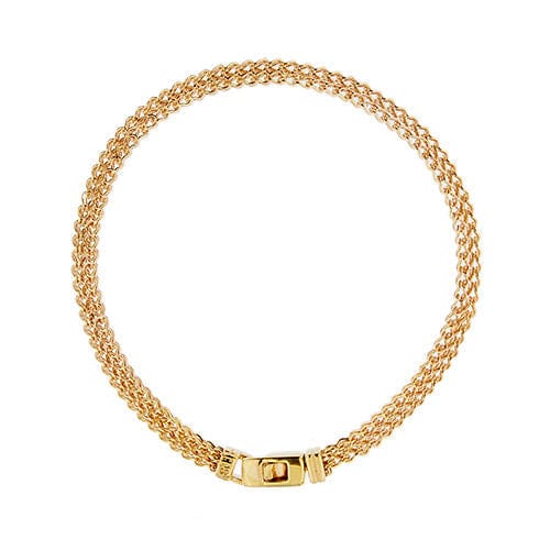 Bracelet Bracelet en maille fantaisie or rose 58 Facettes 37966