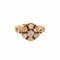 Bague 59 Bague en or jaune avec diamants de style victorien antique, bijoux fins 58 Facettes G13722