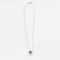 Collier Collier pendentif or blanc tourmaline polychrome diamants en halo 58 Facettes
