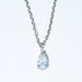 Collier Collier solitaire or blanc et diamant poire 0.60 ct 58 Facettes 240 570