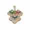 Pendentif Pendentif Or jaune Diamant, Rubis, Saphir 58 Facettes 3462664CN