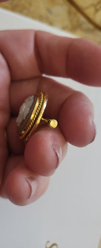 Broche Broche Napoléon III camé or jaune agate 58 Facettes