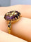 Bague 52 Bague en or jaune 18 carats ornée d’une croix en perles fines 58 Facettes AB561