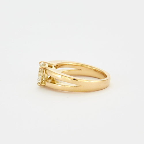 Bague 56 Bague Solitaire Diamant 2 carats or jaune 58 Facettes