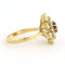 Bague 61 Bague en or jaune avec rubis et diamants taille brillant 58 Facettes