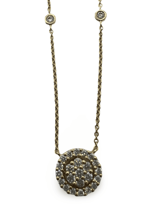 Collier Collier or jaune et diamants 0,50 ct 58 Facettes 00017701