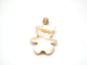 Pendentif Pendentif ourson or jaune et nacre 58 Facettes