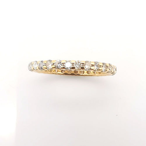 Bague 53 Alliances américaine or et diamants 58 Facettes