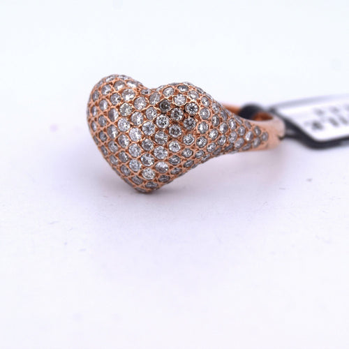 Bague 53 Bague cœur en diamant 58 Facettes