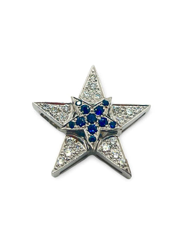 Broche Boucles d'oreilles en or blanc et diamants 58 Facettes