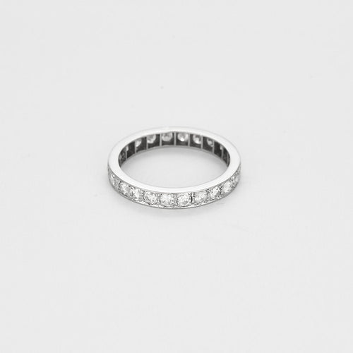 Bague 54 Alliances Platine 58 Facettes DRE1831