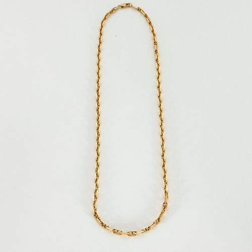 Collier Chaine or jaune maille marine 58 Facettes LP154/6