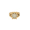 Ring aus 18K Gelbgold und Platin