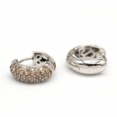 Boucles d'oreilles Boucles d'oreilles Champagne en or blanc et diamants 58 Facettes D364823SO