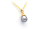 Pendentif Pendentif contemporain en or jaune serti d'une perle 58 Facettes B632