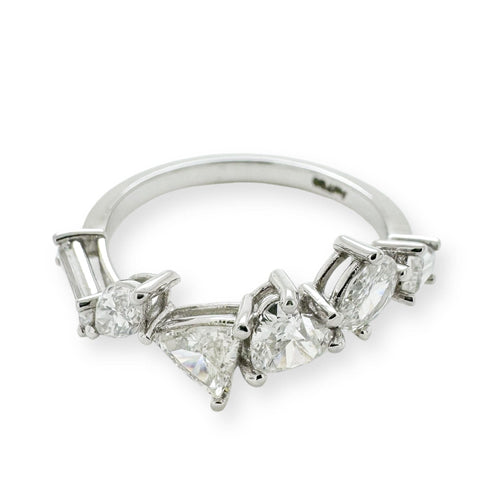 Bague 53 Bague diamant Multi-Taille en or blanc 58 Facettes