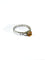 Bague 57 Bague en Or Blanc, Diamants et Citrine 58 Facettes