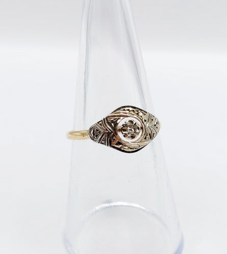 Bague 54 Bague art déco or diamant 58 Facettes A04937