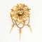 Broche Broche Napoléon III or jaune guilloché avec diamants 58 Facettes GU11