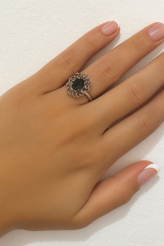 Bague Bague en or blanc avec saphir australien 58 Facettes 50072