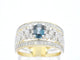 Bague 54 Bague exclusive en or sertie de diamants et d'une pierre précieuse 58 Facettes 2329