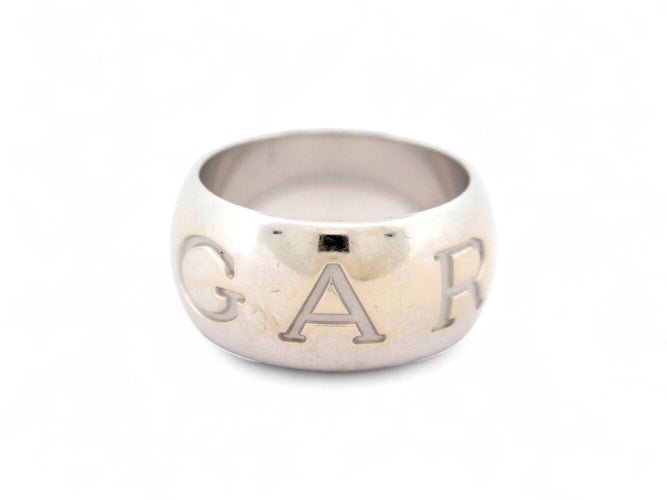 Bague 54 bague BULGARI monologo en or blanc 18k 12.7gr t54  750 58 Facettes 270147