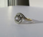 Bague 56.5 Bague tourbillon ancienne or jaune et platine diamants 58 Facettes