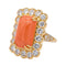 Bague 52 Bague Or jaune Corail, Diamant 58 Facettes 3981318RV