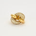 Bague 54 Bague maillon de chaine en or jaune et diamants 58 Facettes