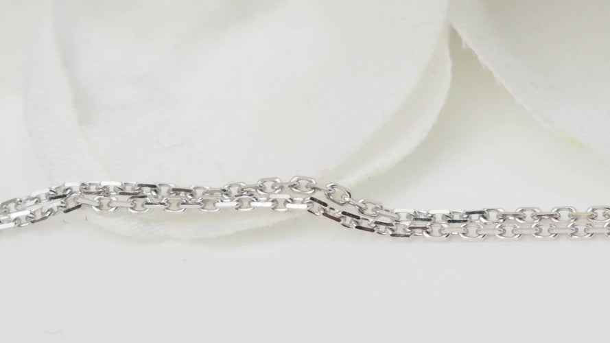 Collier 42cm Collier pendentif en or blanc, émeraude et diamant 58 Facettes 32627