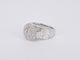Bague 54 Bague entourage en or blanc avec diamants 58 Facettes 2041