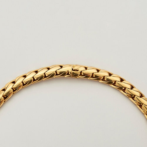 Collier Collier or jaune maille palmier 58 Facettes LP466/9