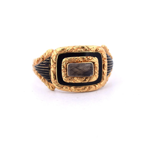 Bague 64 'MORNING RING' EN OR JAUNE 18 KT 58 Facettes