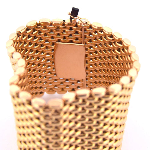 Bracelet Bracelet - Bracelet manchette en or jaune 18 carats 58 Facettes BR110