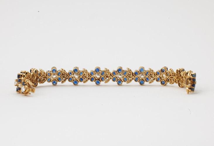 Bracelet Bracelet saphirs et diamants 58 Facettes
