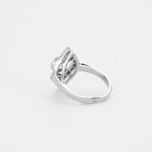 Bague 54 Bague ancienne losangique diamants 58 Facettes 31300537