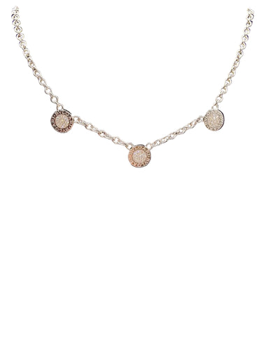 Collier Bvlgari - Collier Bvlgari Bvlgari double face pavé de diamants et onyx en or blanc 18k 58 Facettes